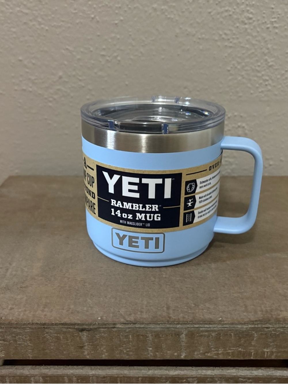 YETI Rambler 14oz Mug - Big Sky Blue